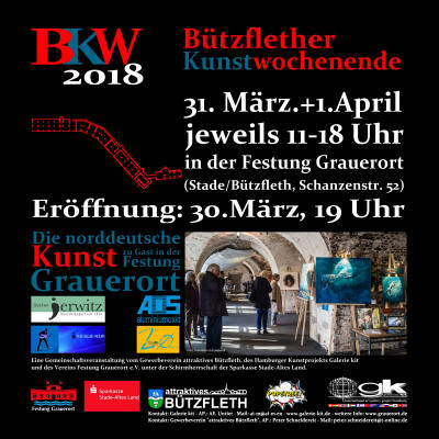 Buetzflether Kunstwochenende 2018 | Die norddeutsche Kunst zu Gast in der Festung Grauerort | Galerie kit