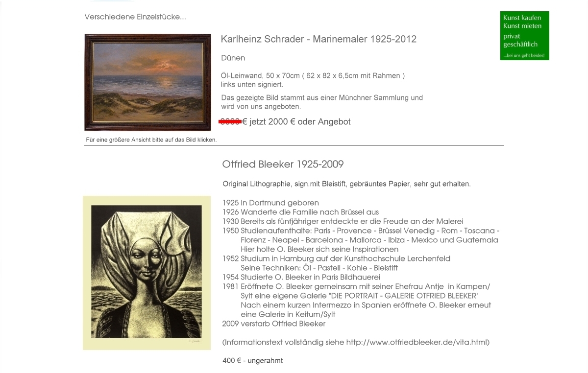 Otfired Becker Kunstprojekt Galerie kit Hamburg