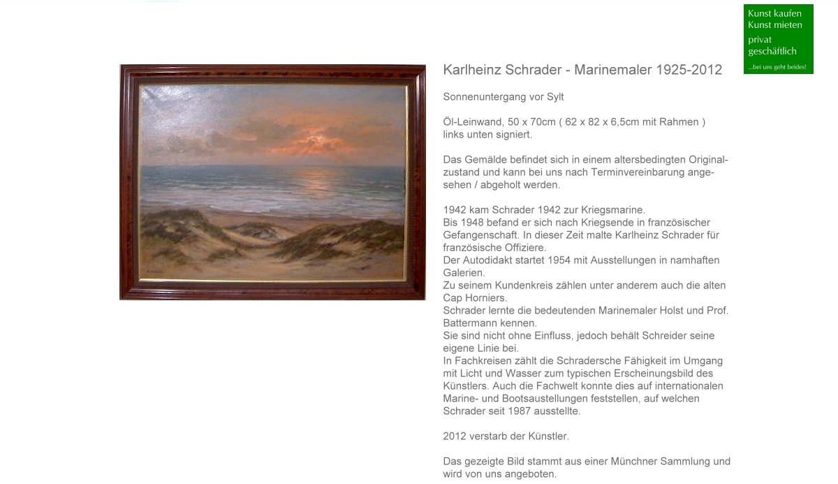 Karlheinz Schrader Kunstprojekt Galerie kit Hamburg
